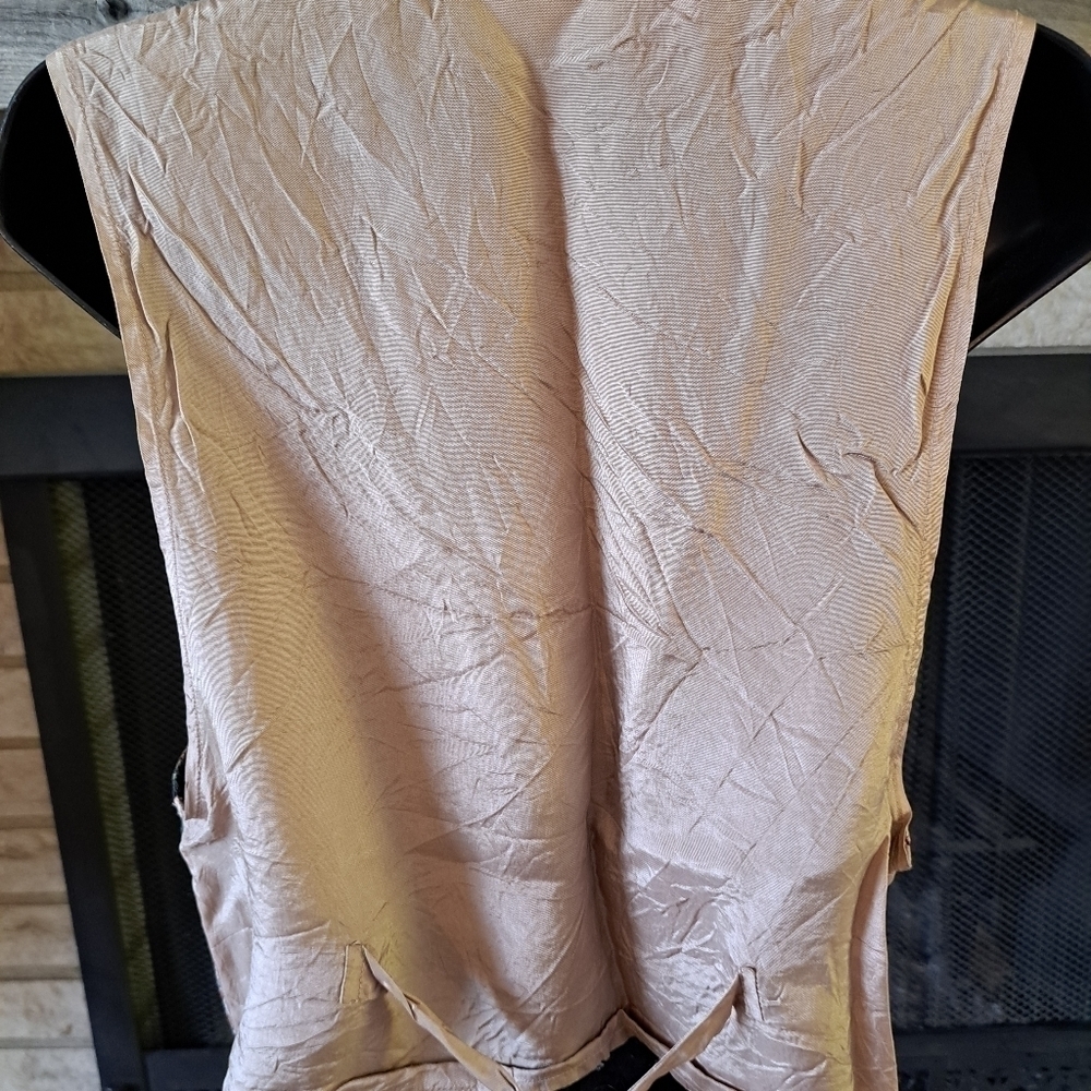 Vintage Facets by Mirrors Vest Women's Tapestry People Cotton Blend  Size  Med - Picture 7 of 11